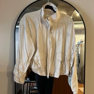 Abercrombie Cropped Drapey Bomber Jacket